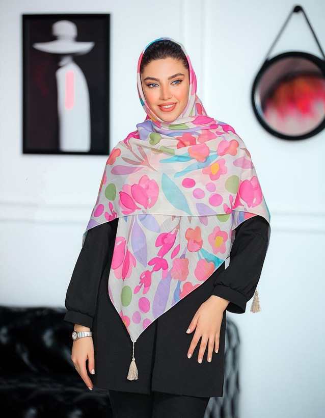 روسری نخی قواره بزرگ 4 فصل