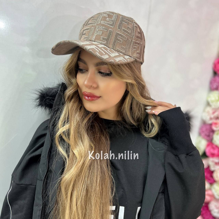 کلاه کپ فندی وارداتی طرح فندی برجسته
