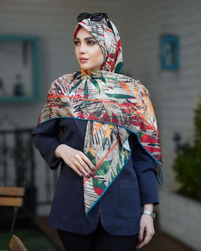 روسری نخی دوردستدوز