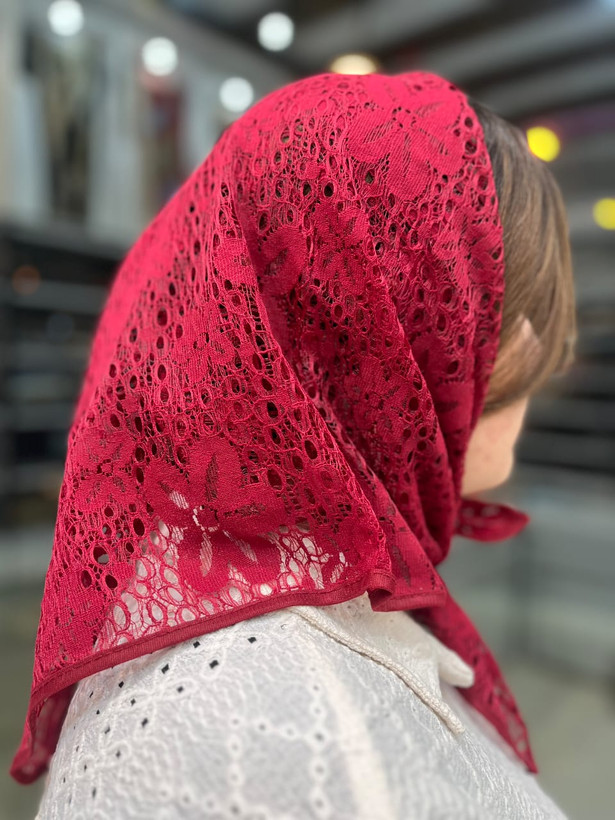 مینی اسکارف گیپورحاشیه گان دوزی